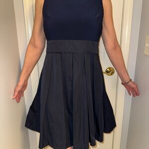 Ralph Lauren Midnight Blue Sleeveless Midi Dress